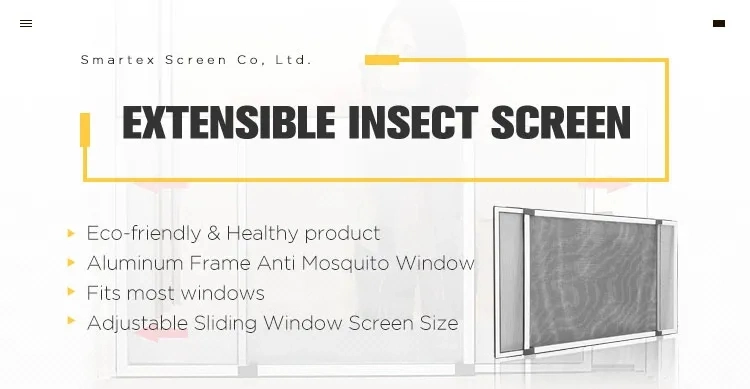 Retractable Roof Window Systems Sliding Insect Screens Anti Fly Mosquito Bugs