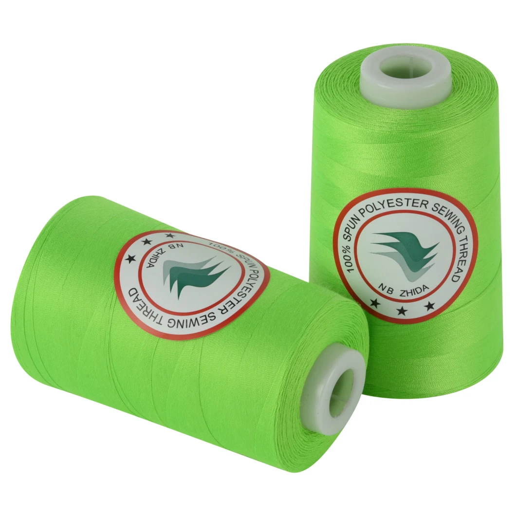 Factory Supplied (OEM/ODM Available) High Quaility 40s/2 100% Spun Polyester Sewing Thread 5000yds