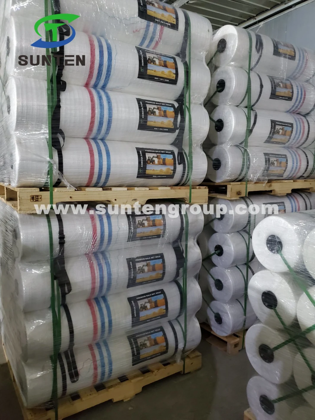 PE/Polyethylene/PP/Plastic/Agricultural White Packing Round Silage/Grass Hay Bale/Bales Wrap Net for South America