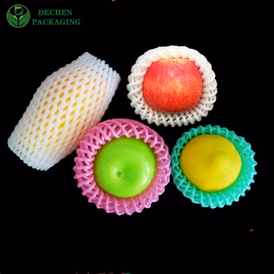 Tubular de proteção de espuma para rede de proteção para frutas e vegetais