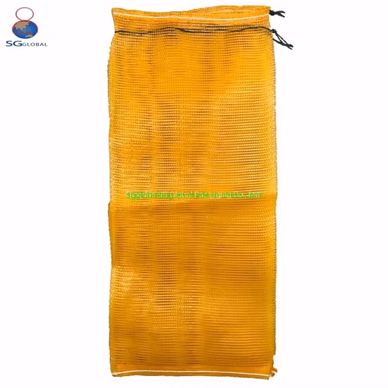 China Fábrica Atacado Durável Cebola Batata Tomate Couve Legumes Frutas Lenha Embalagens de Frutos do Mar Embalagens de Plástico Cordão PP Tubular Leno Net Mesh Bag